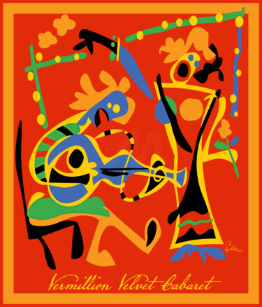 "Vermillion Velvet C…" başlıklı Dijital Sanat Van Evan Fuller tarafından, Orijinal sanat, Dijital Resim