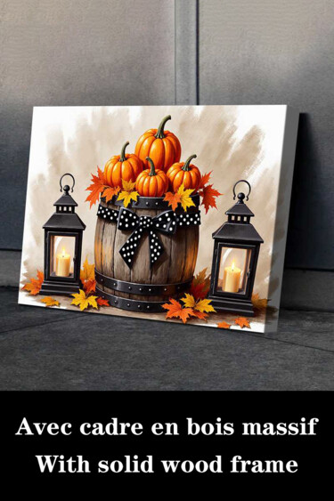 Gravures & estampes intitulée "Autumn Watercolor P…" par Jiang Hua Liang, Œuvre d'art originale, Jet d’encre Monté sur Châss…