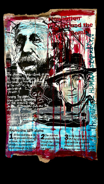 Malerei mit dem Titel "Projeto Manhattan" von Policas Art, Original-Kunstwerk, Acryl