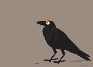 Digitale Kunst mit dem Titel "nevermore" von Ojolo, Original-Kunstwerk, Digitale Malerei