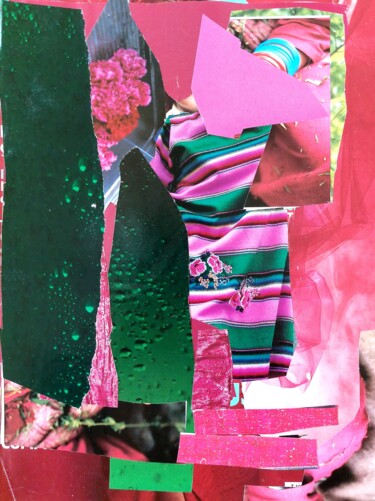 Коллажи под названием "Goutte d'Eau" - Orlane Grelet, Подлинное произведение искусства, Коллажи