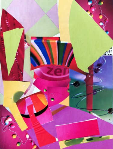 Коллажи под названием "Zen" - Orlane Grelet, Подлинное произведение искусства, Коллажи