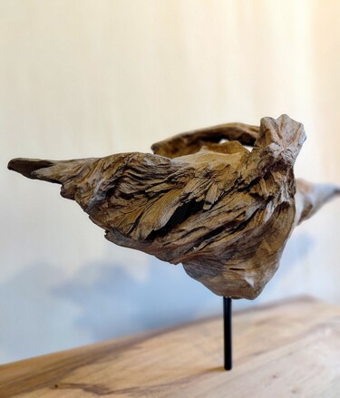 Skulptur mit dem Titel "ReadyMade 1" von Martin Zanollo, Original-Kunstwerk, Holz