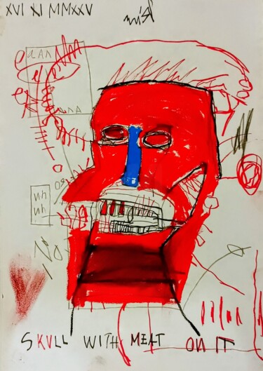 "The skull red meat" başlıklı Tablo Hector O'Kanin tarafından, Orijinal sanat, Akrilik