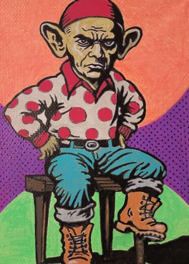 Картина под названием "The Troll." - Hakaro, Подлинное произведение искусства, Акрил