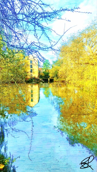 数字艺术 标题为“Soft reflections, d…” 由Emma Laflute, 原创艺术品, 数字油画