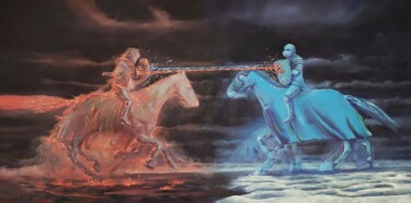 "October & April" başlıklı Tablo Artur Hausmann tarafından, Orijinal sanat, Petrol