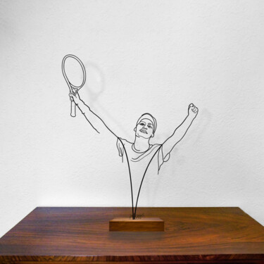 Skulptur mit dem Titel "Number one" von Giancarlo Morandi, Original-Kunstwerk, Draht