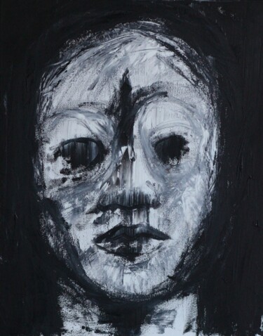 "Blank" başlıklı Tablo Mark Barrable tarafından, Orijinal sanat, Petrol Ahşap Sedye çerçevesi üzerine monte edilmiş