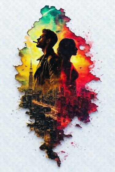 Цифровое искусство под названием ""Never The Twain..."" - Deep & Dawn, Подлинное произведение искусства, Цифровая живопись