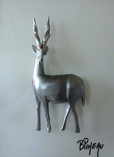 Скульптура под названием "N028H41 Torsades d’…" - Bernard Pineau, Подлинное произведение искусства, Дерево Установлен на пле…