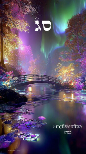 "Sagittarius’s Celes…" başlıklı Dijital Sanat Asnat Unnger tarafından, Orijinal sanat, Dijital Resim