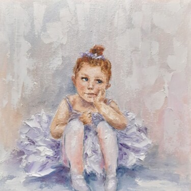 Картина под названием "Little Ballerina, C…" - Ирина Прокофьева, Подлинное произведение искусства, Масло Установлен на artwo…
