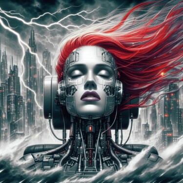 "Megalopolis" başlıklı Dijital Sanat Jcdeseyssel tarafından, Orijinal sanat, AI tarafından oluşturulan görüntü