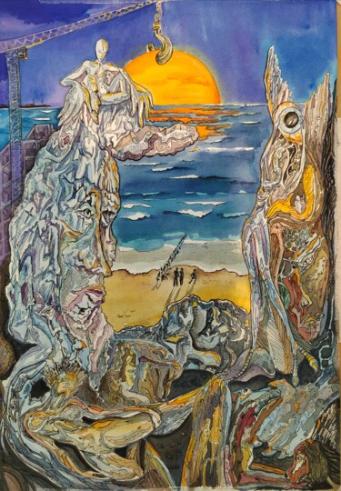 "Украденное солнце" başlıklı Resim Ирина Архип tarafından, Orijinal sanat, Suluboya