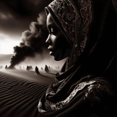 "Dark Dream" başlıklı Dijital Sanat Jcdeseyssel tarafından, Orijinal sanat, AI tarafından oluşturulan görüntü