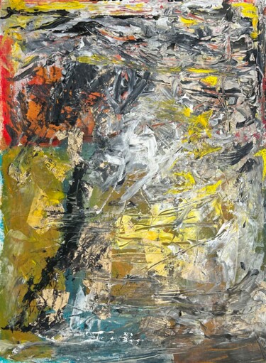 Картина под названием "Lignes de vie" - Michel Teulé, Подлинное произведение искусства, Акрил