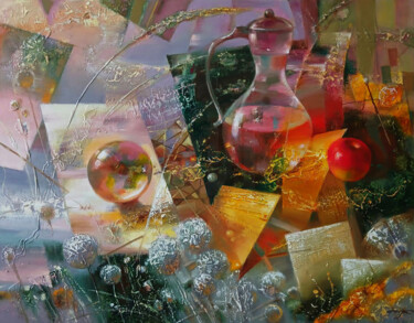 Картина под названием "Golden Day" - Anatoly Tarabanov, Подлинное произведение искусства, Масло Установлен на Деревянная рам…