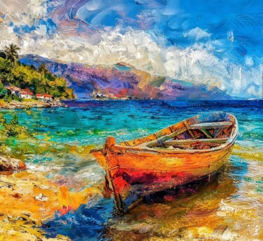 "“Memory of the Sea”" başlıklı Dijital Sanat Free Men tarafından, Orijinal sanat, AI tarafından oluşturulan görüntü