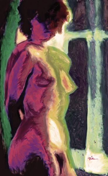 "At the Window" başlıklı Dijital Sanat Van Evan Fuller tarafından, Orijinal sanat, Dijital Resim