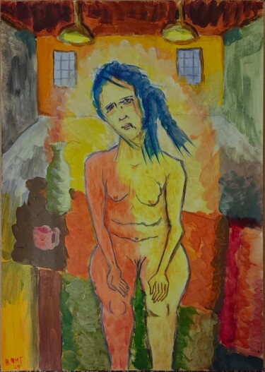 "Naked woman 2" başlıklı Tablo Валерий Янг tarafından, Orijinal sanat, Akrilik