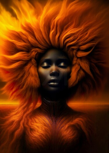 "Black Sun" başlıklı Dijital Sanat Jcdeseyssel tarafından, Orijinal sanat, AI tarafından oluşturulan görüntü