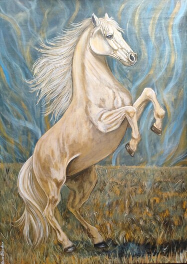 "Unbroken" başlıklı Tablo Анна Шкарбан tarafından, Orijinal sanat, Akrilik Ahşap Sedye çerçevesi üzerine monte edilmiş