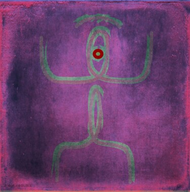 Arte digital titulada "noche azul vi-gital…" por Ojolo, Obra de arte original, Pintura Digital