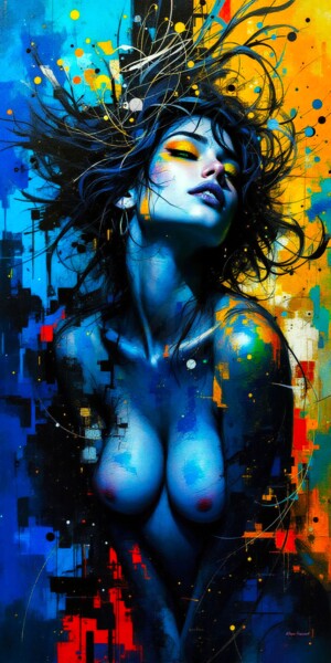 "Une ode à la fémini…" başlıklı Dijital Sanat Francoise Chopin tarafından, Orijinal sanat, Dijital Resim