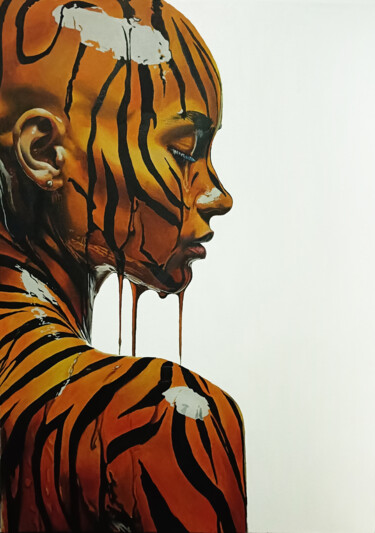 "Woman Portrait oil…" başlıklı Tablo Ilona Voronova tarafından, Orijinal sanat, Petrol