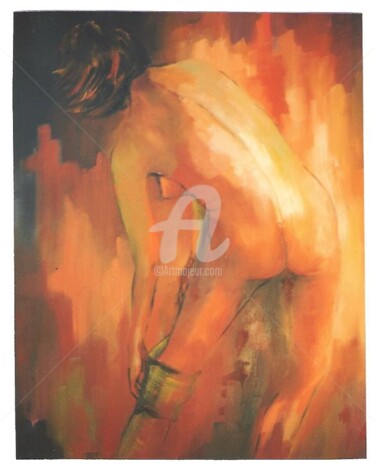 Peinture intitulée "Isabel : le temps d…" par Jacky Dumergue, Œuvre d'art originale, Huile