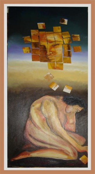 Pintura intitulada "desejo" por Josil, Obras de arte originais