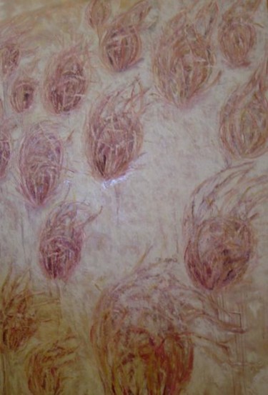 Painting titled "spinifex dawn" by Jo Schofield, Original Artwork