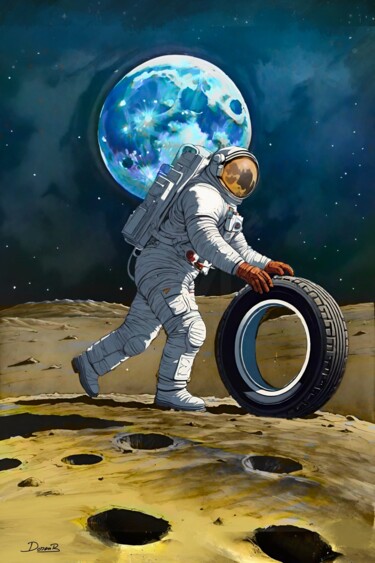 Pneu lunaire : Mission absurde dans l'espace