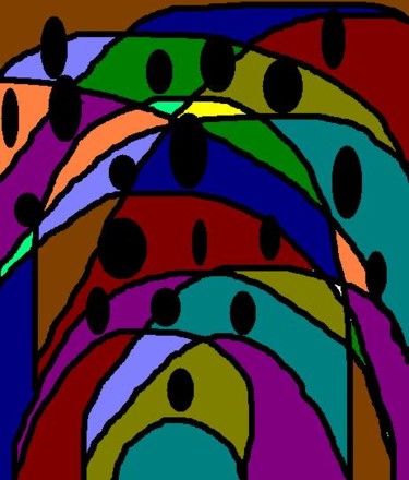 Painting titled "United" by Connie M., Original Artwork