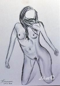 Elan. Pintura intitulada "Elan." por Annick Terwagne, Pastelliste De La Fémin, Obras de arte originais
