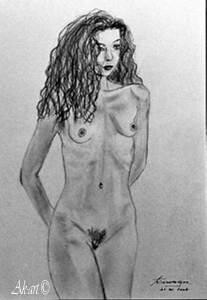 Peinture intitulée "Elle." par Annick Terwagne, Pastelliste De La Fémin, Œuvre d'art originale, Huile