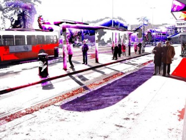 Arte digitale intitolato "Dissolvenze in bian…" da Lino Strangis, Opera d'arte originale