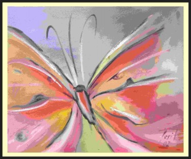 Pintura intitulada "borboletas" por Josil, Obras de arte originais