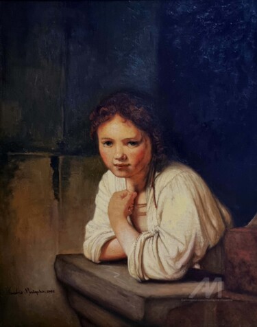 Girl at a window (Reproduced)
