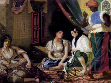 Les femmes d'Alger dans leurs appartement (Reproduction)