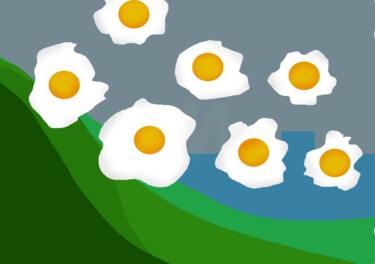 Fried Eggs In A Landscape