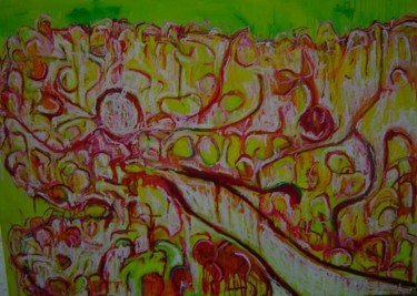 Painting titled "this side of redbank" by Jo Schofield, Original Artwork