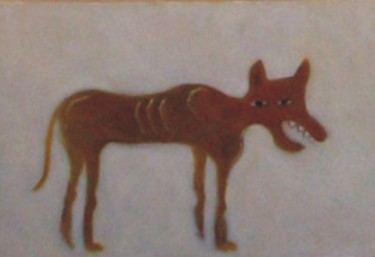 Painting titled "prime suspect" by Jo Schofield, Original Artwork