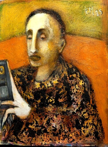 l'homme et son portable