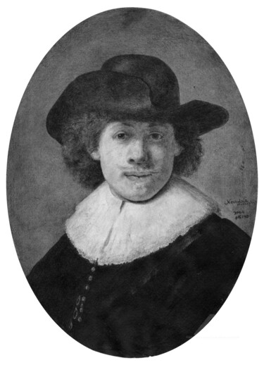 The portrait of Rembrandt - Study in Graphite