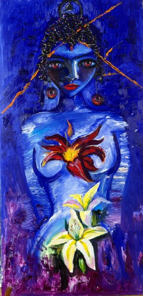 Past Present Future Red and White Lily