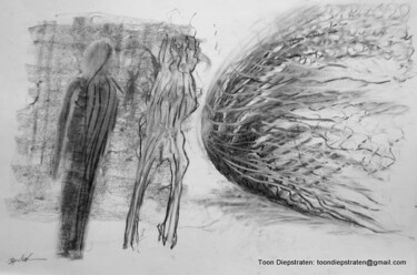 「She changed into a…」というタイトルの描画 Antoon Diepstratenによって, オリジナルのアートワーク