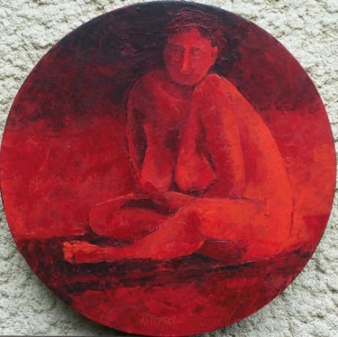 Peinture intitulée "Ronde, ronde et rou…" par Anne-Frédérique Ferret, Œuvre d'art originale, Huile