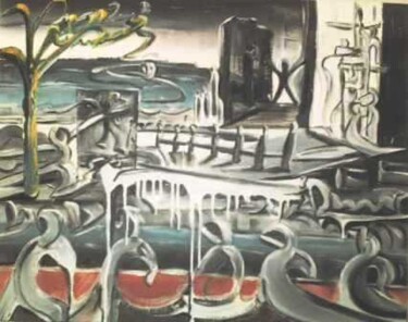 Painting titled "Immigrant" by Leonardus Aarts, Original Artwork